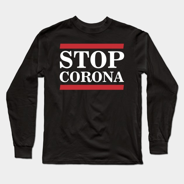 STOP CORONA Long Sleeve T-Shirt by BK55